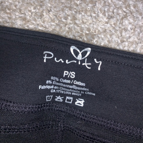 BRAND NWT Purity Black Wide Leg Pants size S - Picture 8 of 13